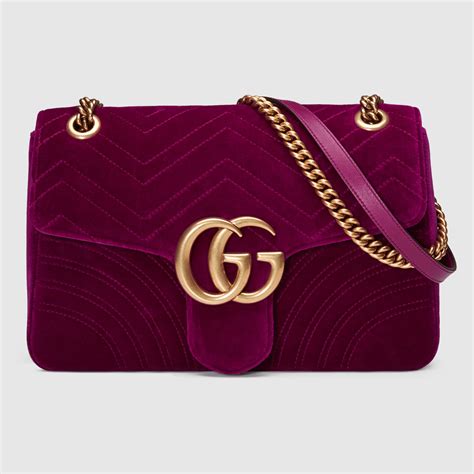 velvet marmont gucci bag|gucci marmont suede bag.